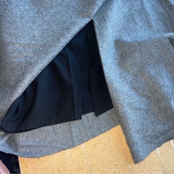 Country Road Womens Asymmetric Wool Blend Skirt Gray Size 8 Mid-Length Stylish C - Picture 7 of 10